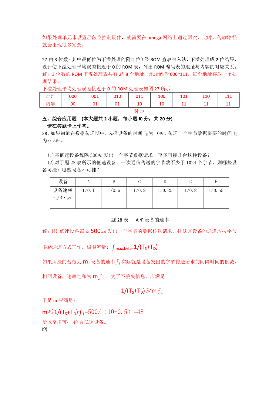 4月自考计算机系统结构(02325)试题及答案解析.doc