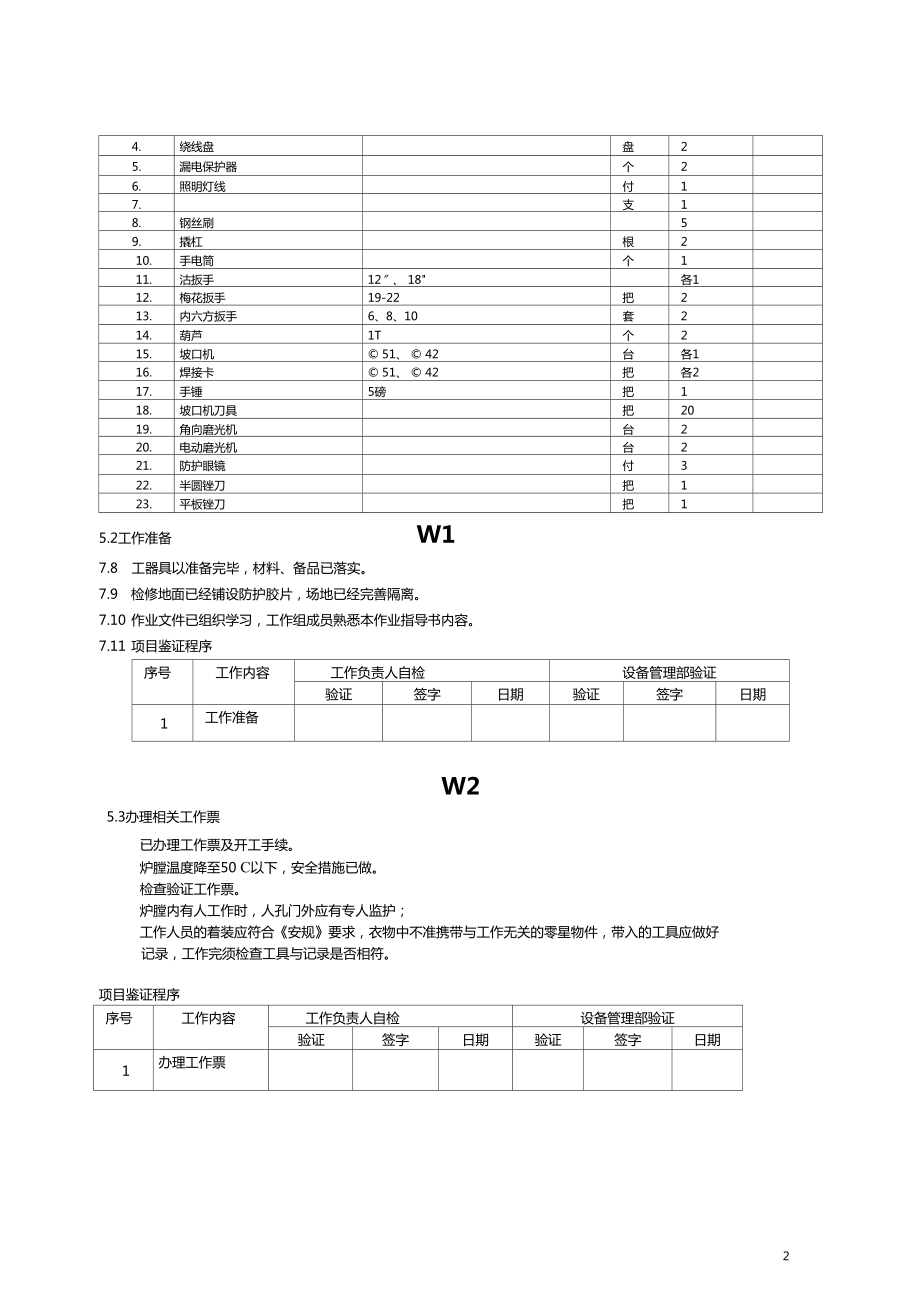 300MW机组锅炉过热器检修文件包.doc