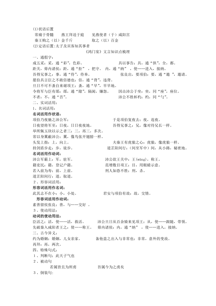 文言文知识点.doc