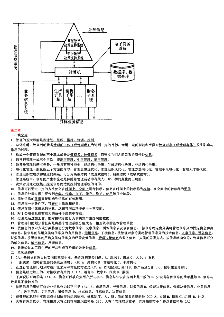 管理信息系统练习题含答案.doc