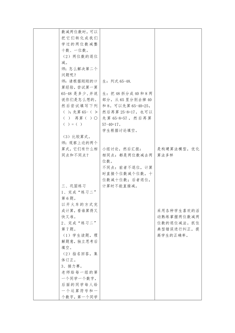 两位数减两位数教学设计.doc