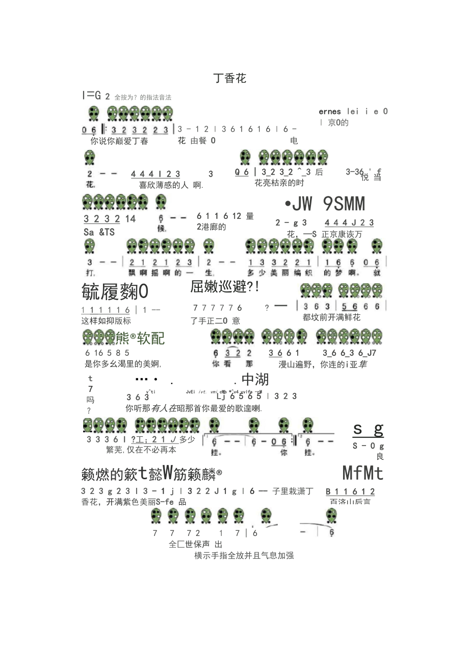 完整word版六孔陶笛曲谱(大全)推荐文档.doc