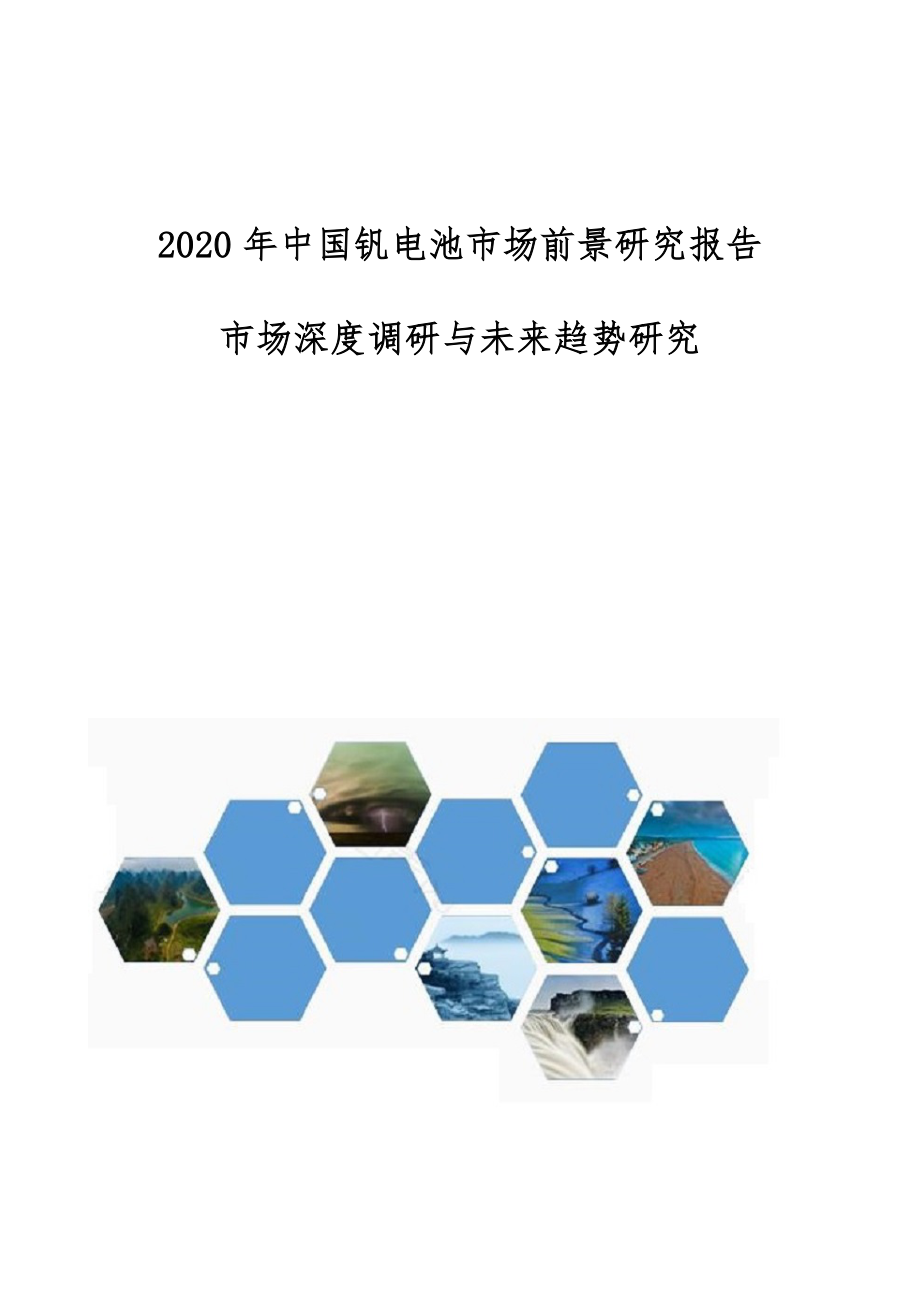 中国钒电池市场前景研究报告市场深度调研与未来趋势研究.doc