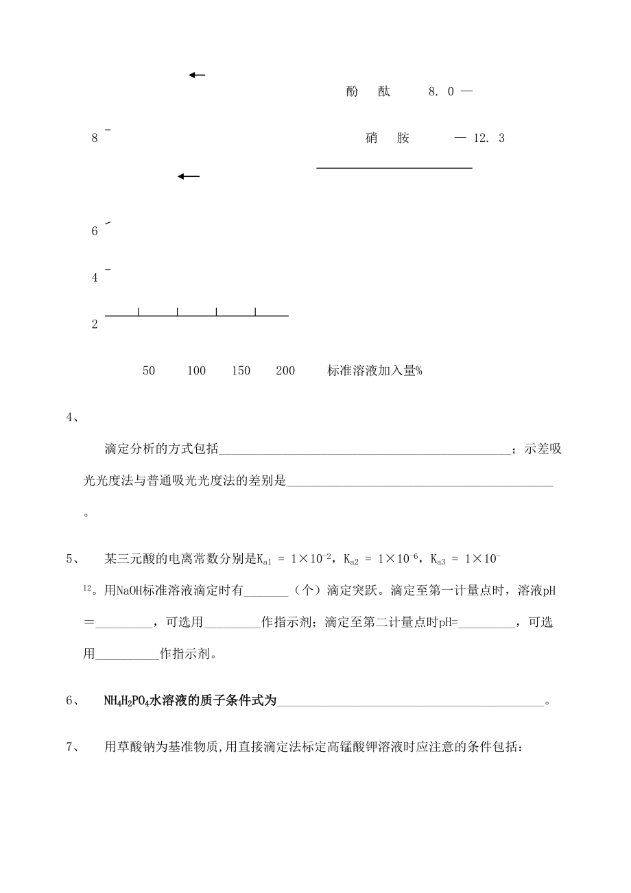 分析化学考试试题及答案.doc