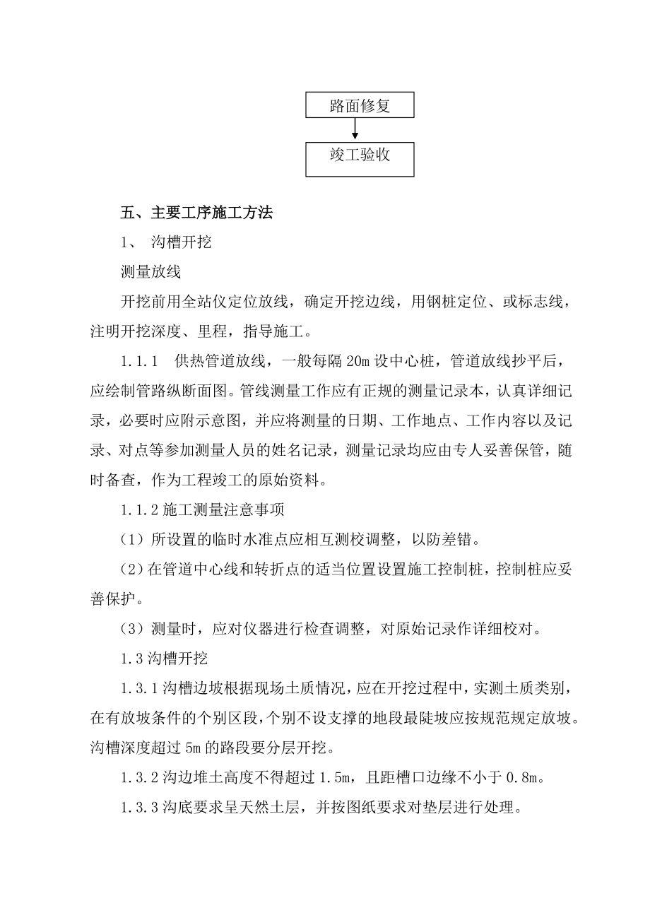 供热管网施工方案.doc