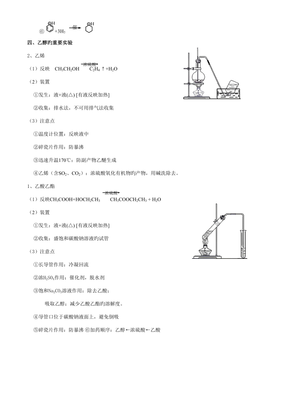 2022年烃的含氧衍生物最全最经典知识点.doc