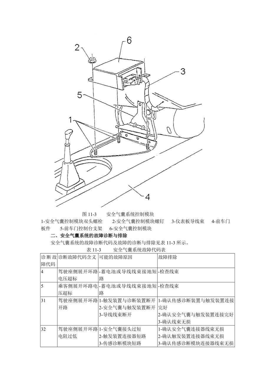 赛欧轿车安全气囊检修.doc