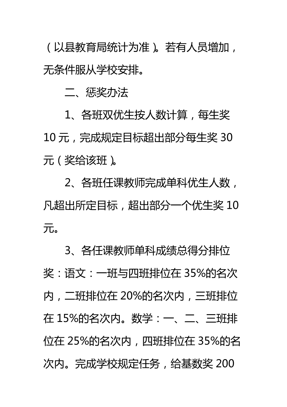 学校毕业班教育教学目标责任书标准范本.doc