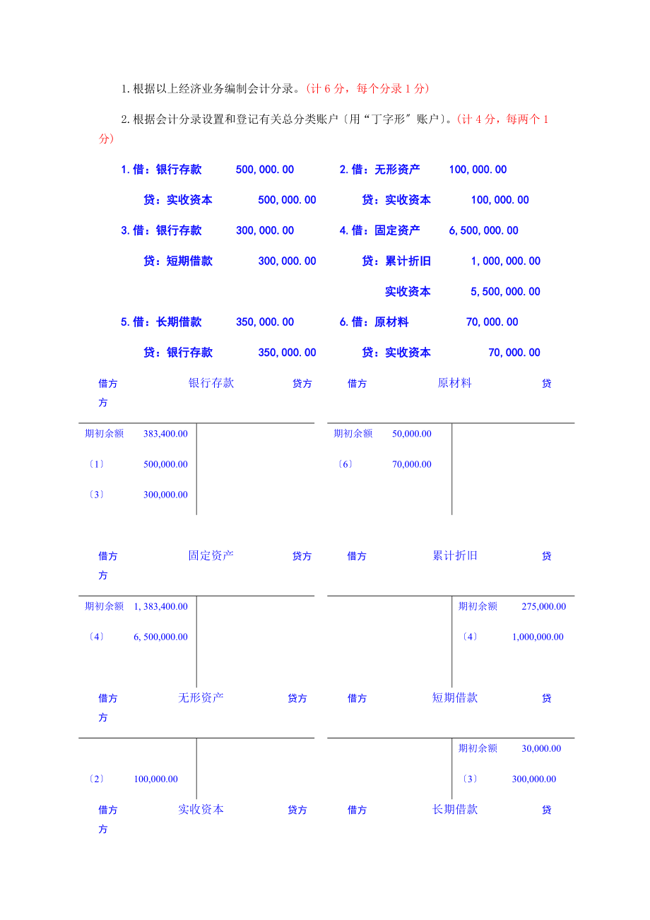 基础会计形考四答案.doc