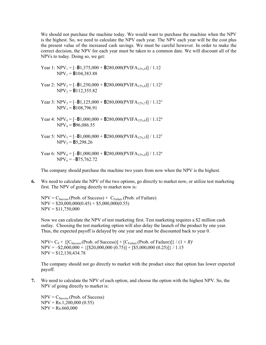 英文版罗斯公司理财习题答案Chap009.doc