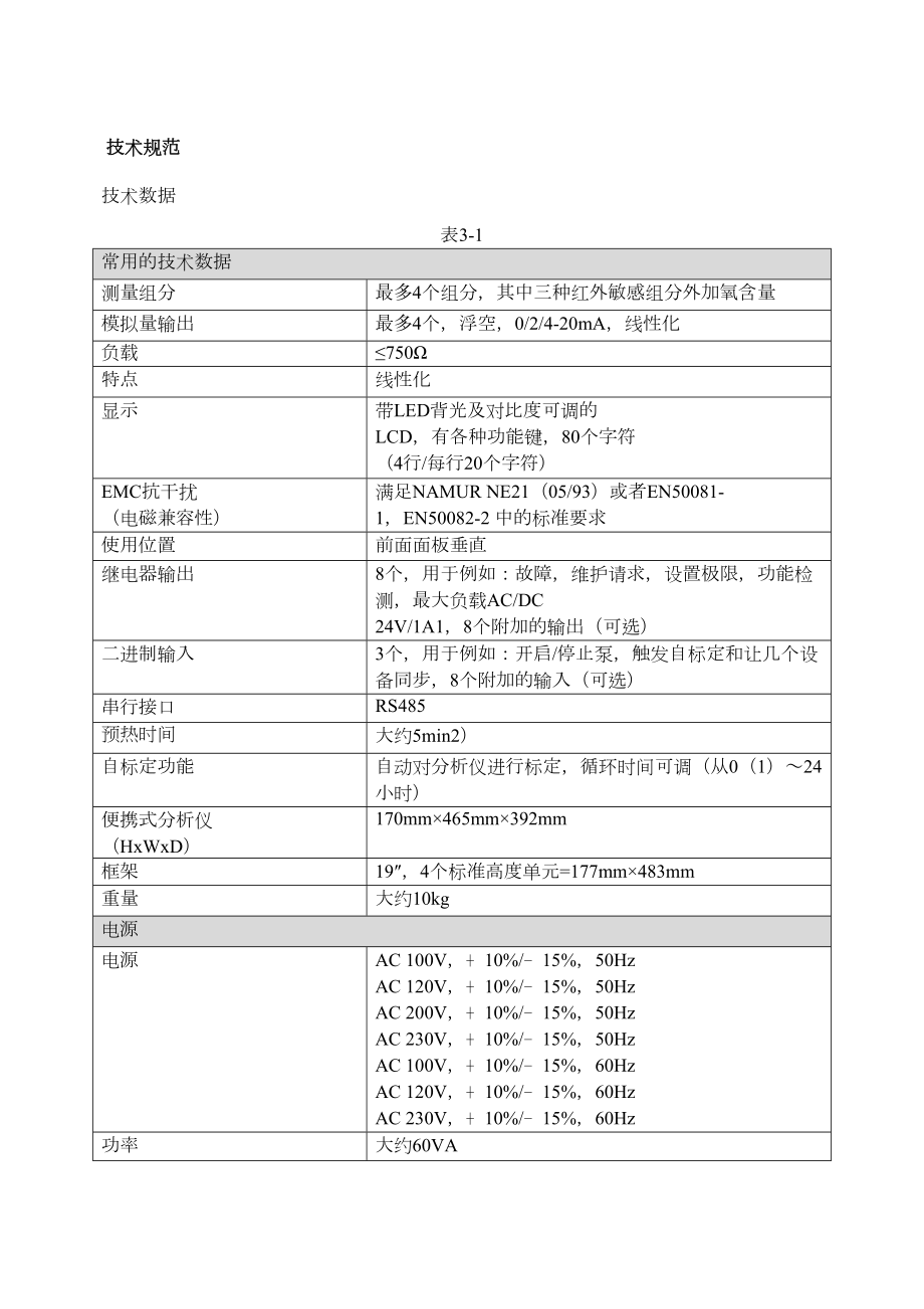 ULTRAMAT23气体分析仪.doc