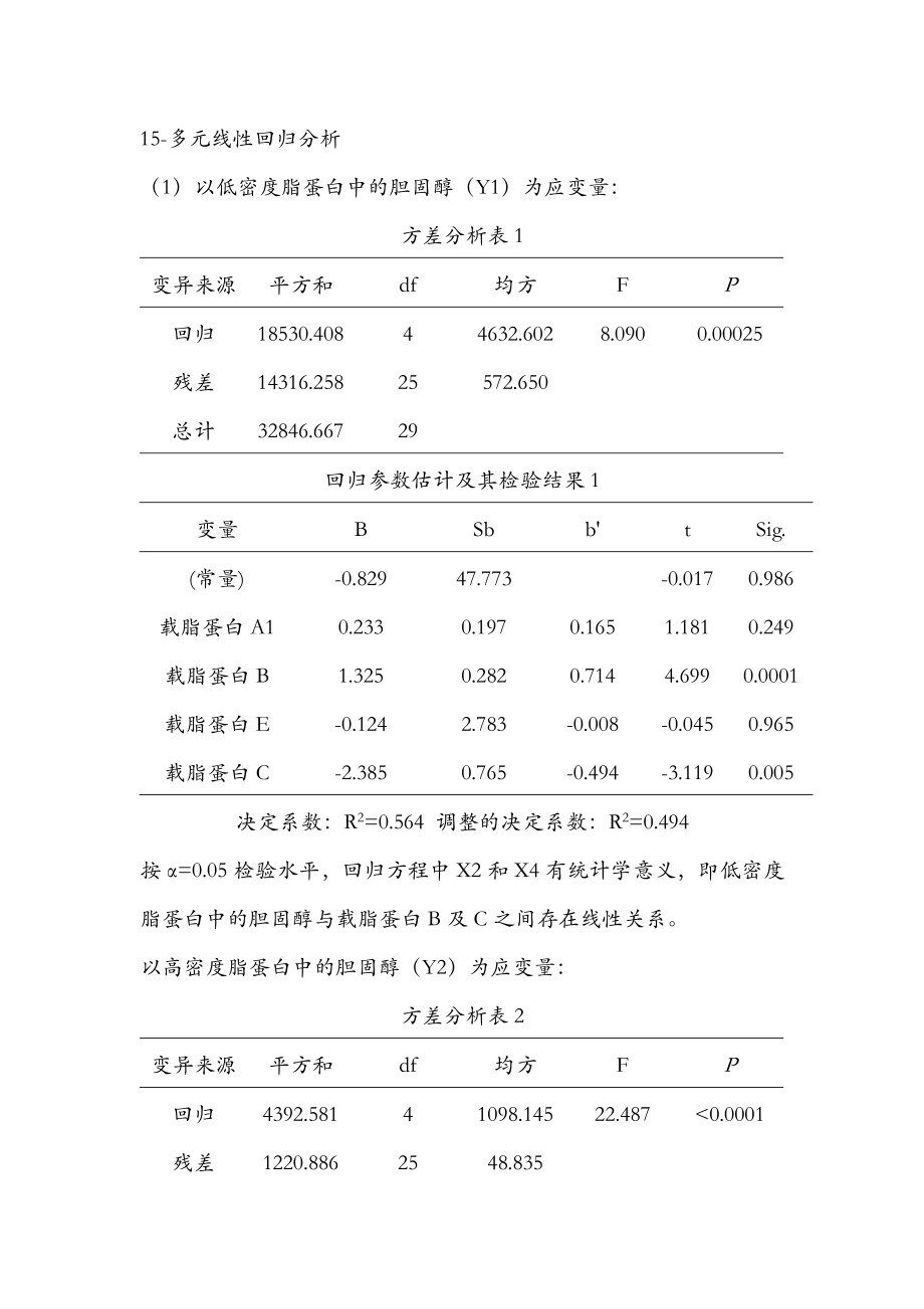 医学统计学高级统计学课后部分习题标准答案第四版孙振球主编.doc