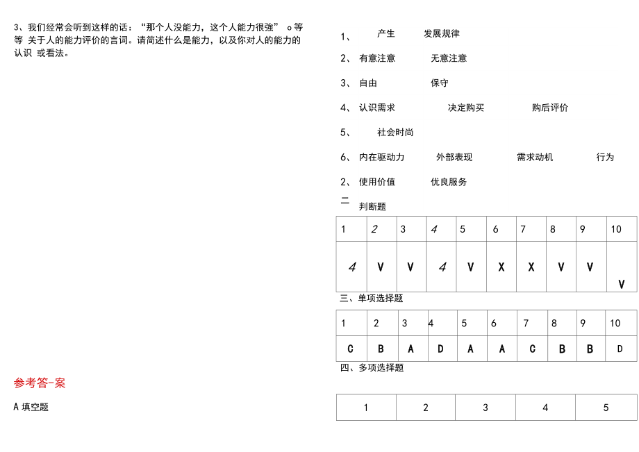 《消费者行为分析》考试题及答案75907.doc