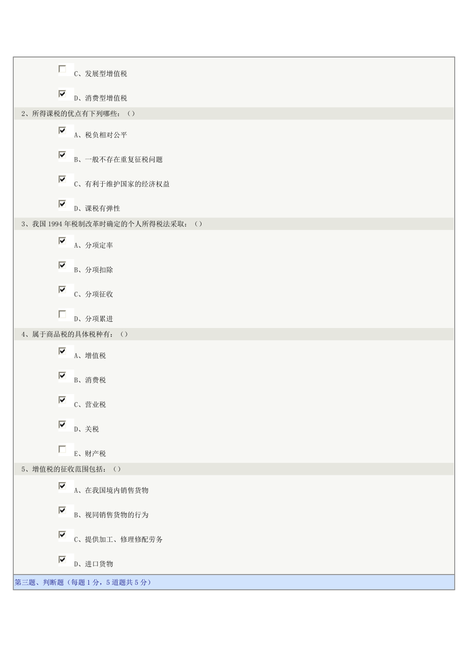 《财政学》第0916章在线测试.doc