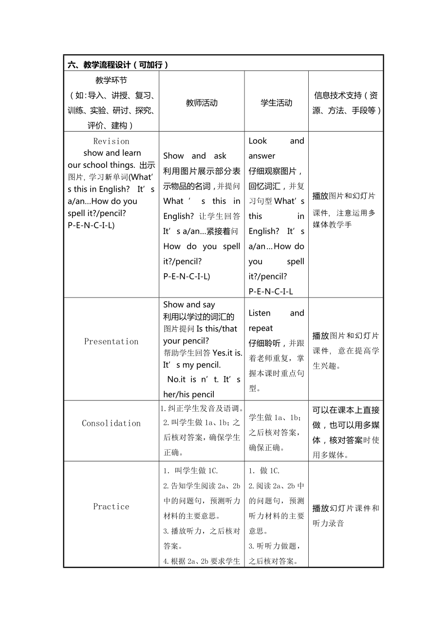 初中英语《Isthisyourpencil》信息化教学设计.doc