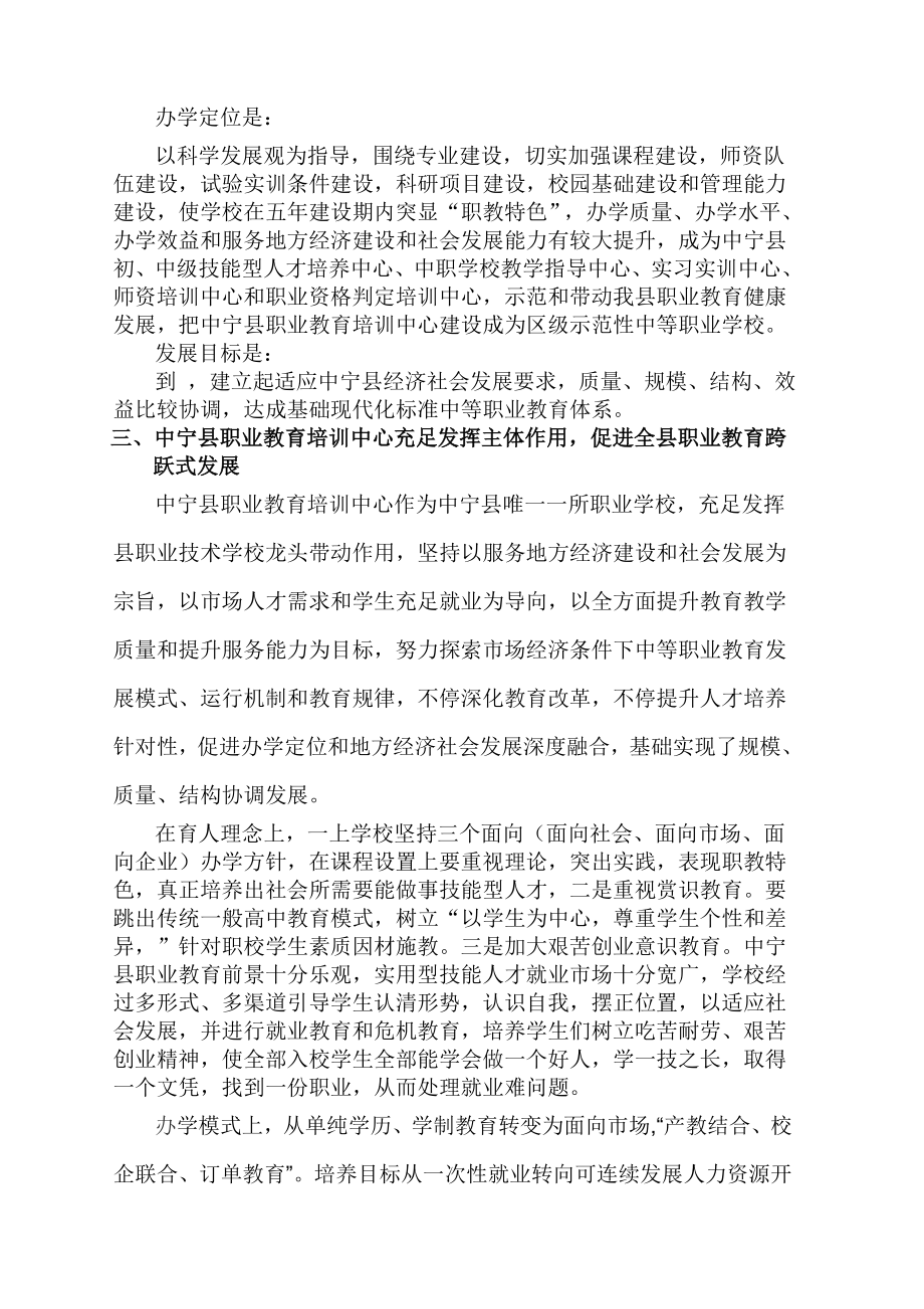 中宁县职业教育调研分析报告样稿.doc