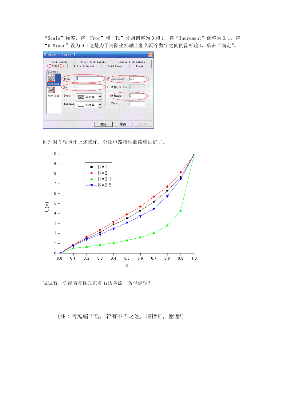 分压电路特性曲线——Origin绘图教程.doc