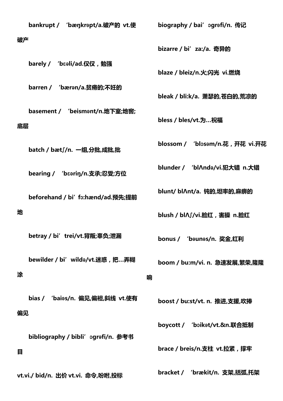 大学英语6级核心词汇.doc