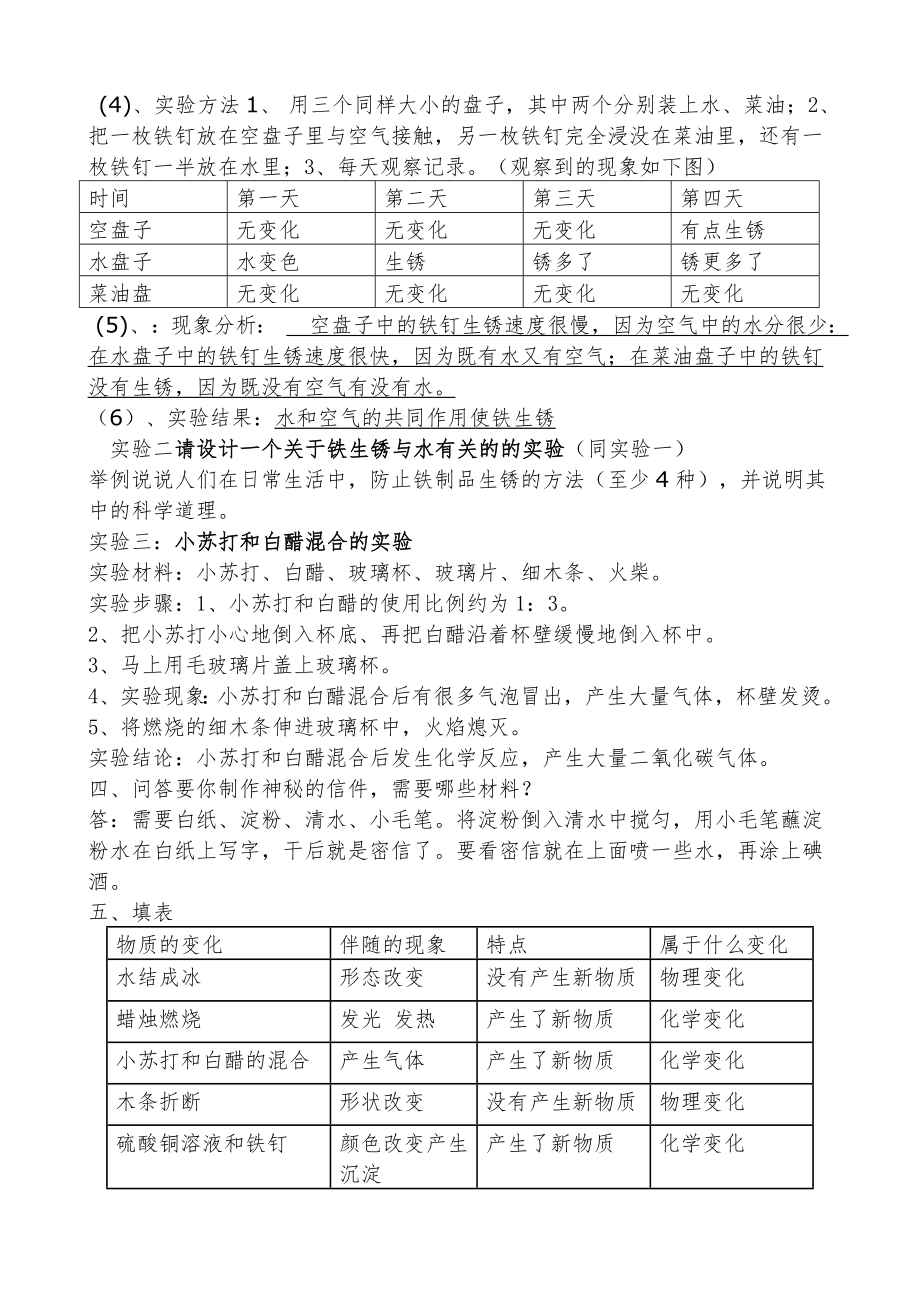 小学六年级科学实验操作题.doc