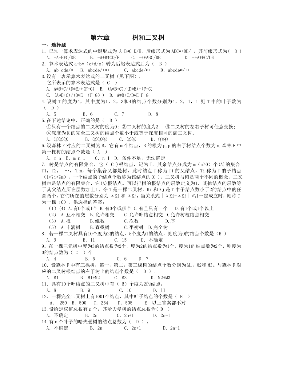 第六章树和二叉树.doc