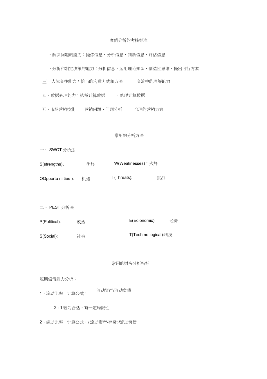 商务管理综合应用_总复习题.doc