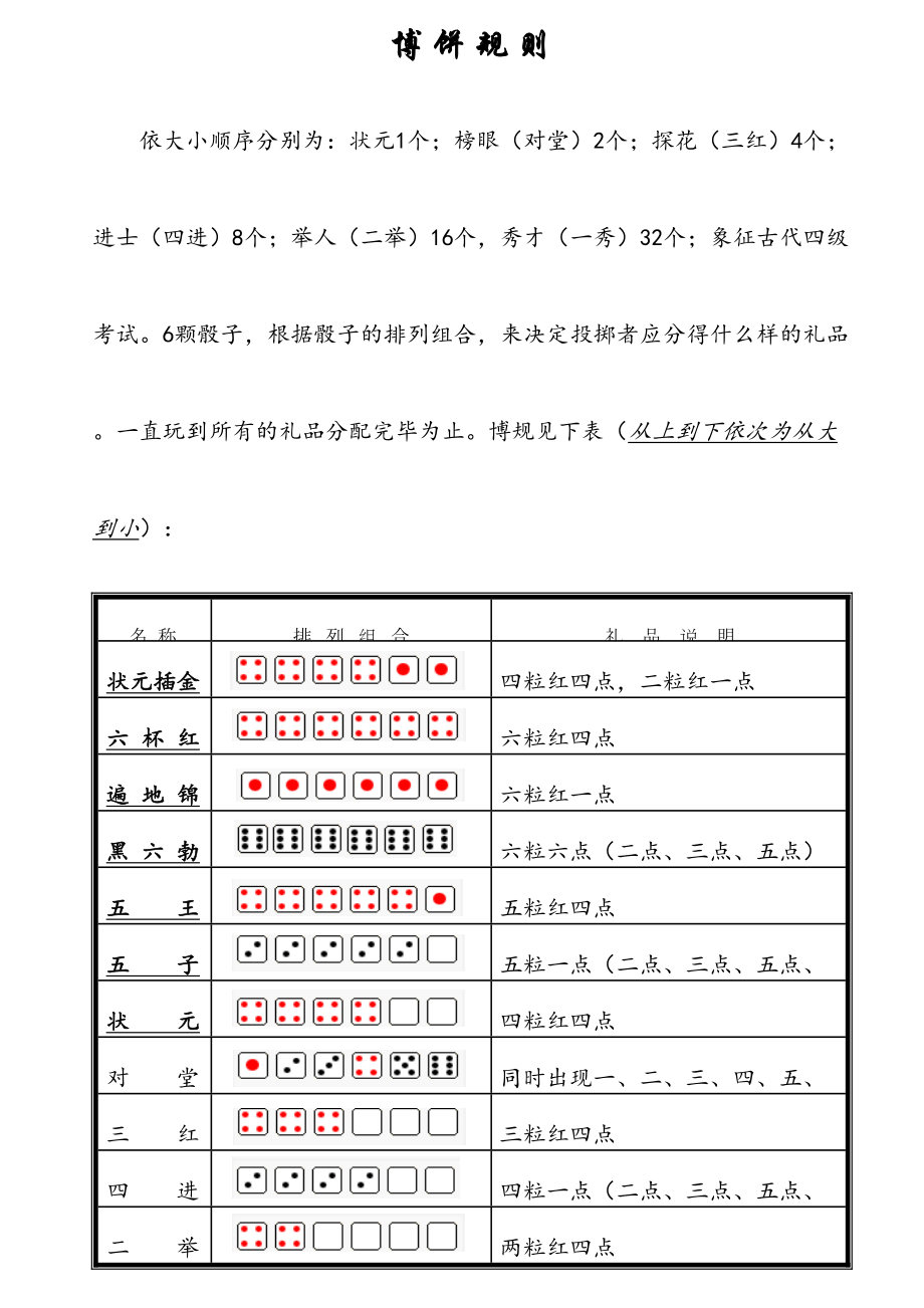 博饼规则.doc