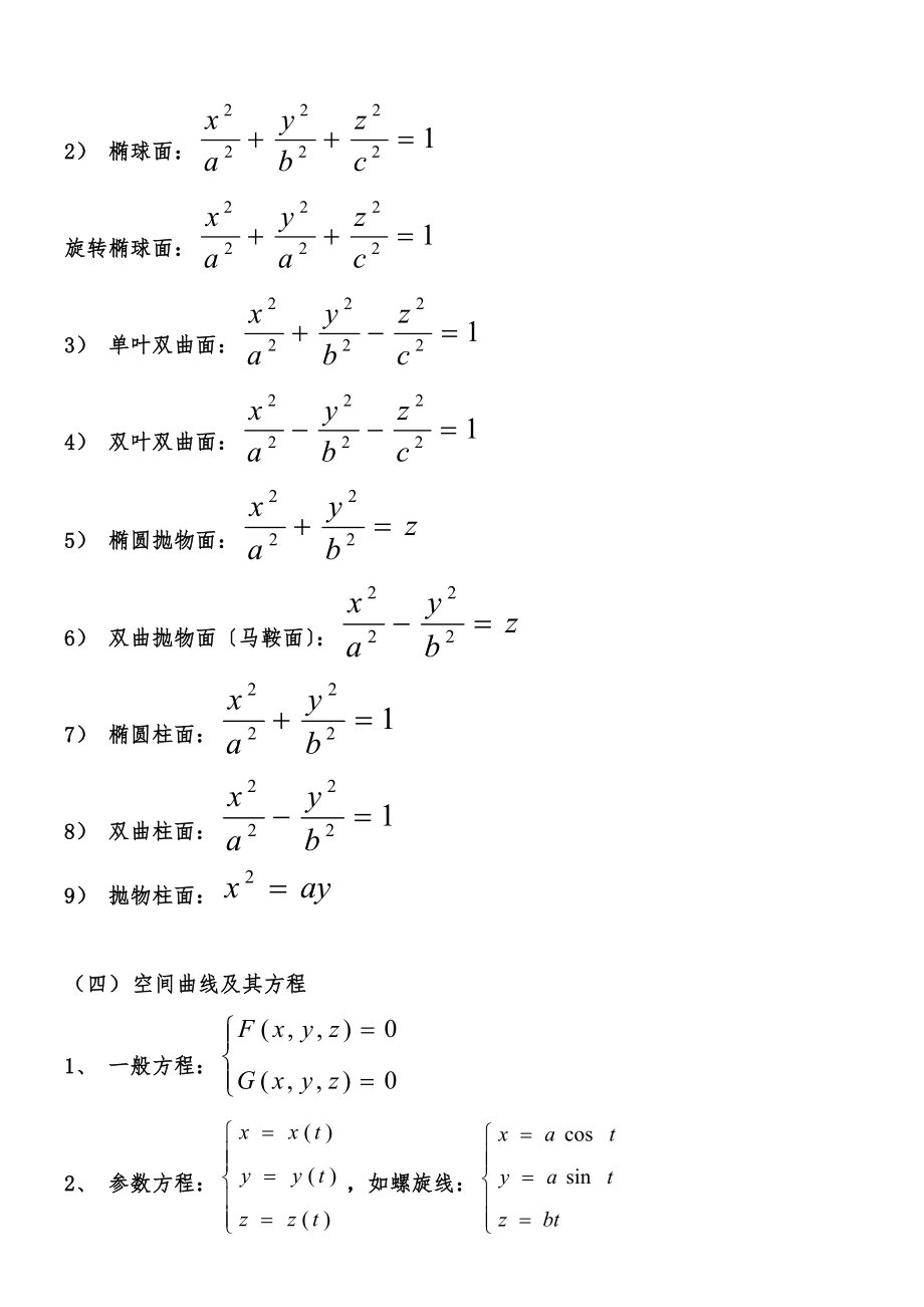 高数下册知识点(同名23035).doc