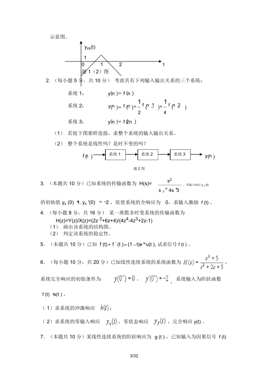 信号与系统试卷及参考标准答案_1574.doc