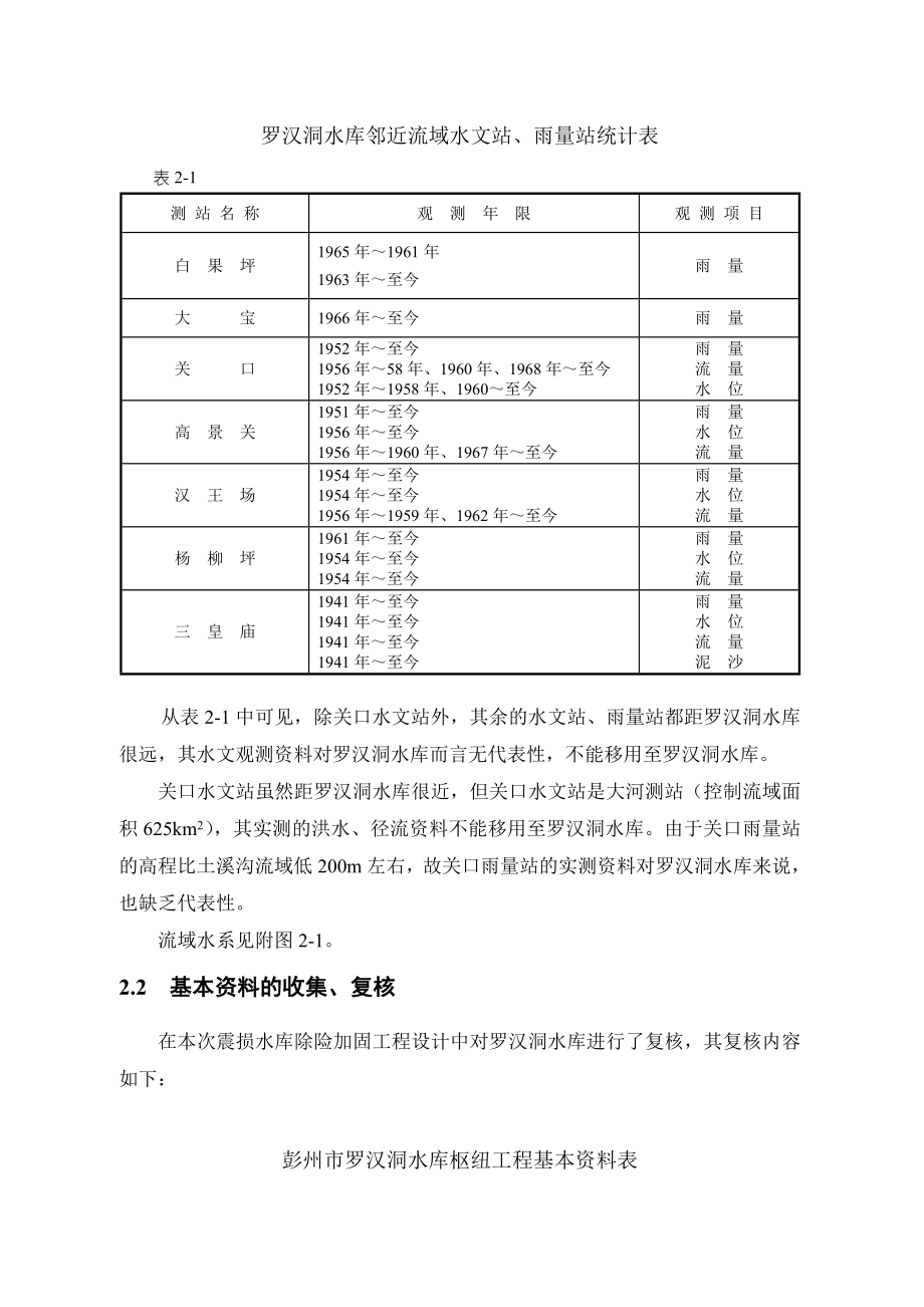 罗汉洞水文资料.doc