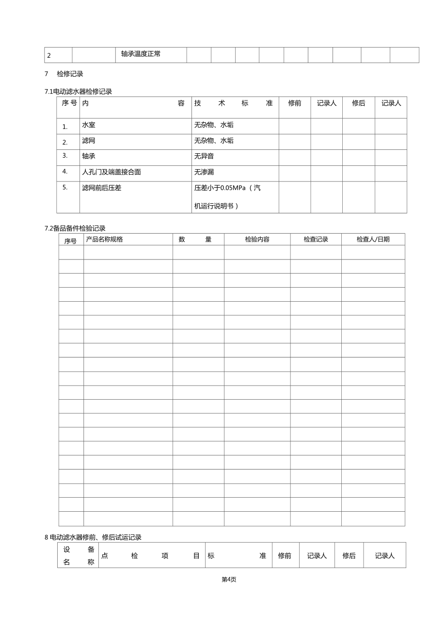 300MW机组电动滤水器检修文件包.doc