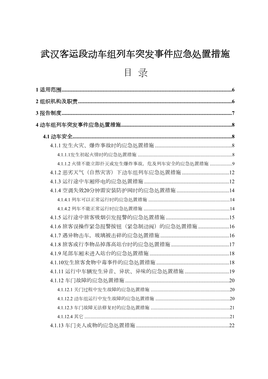 动车组列车突发事件应急处置措施.doc