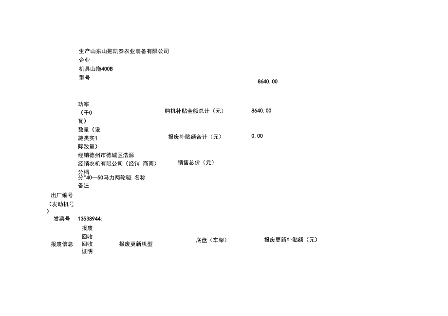 农机购置补贴资金申请表.doc