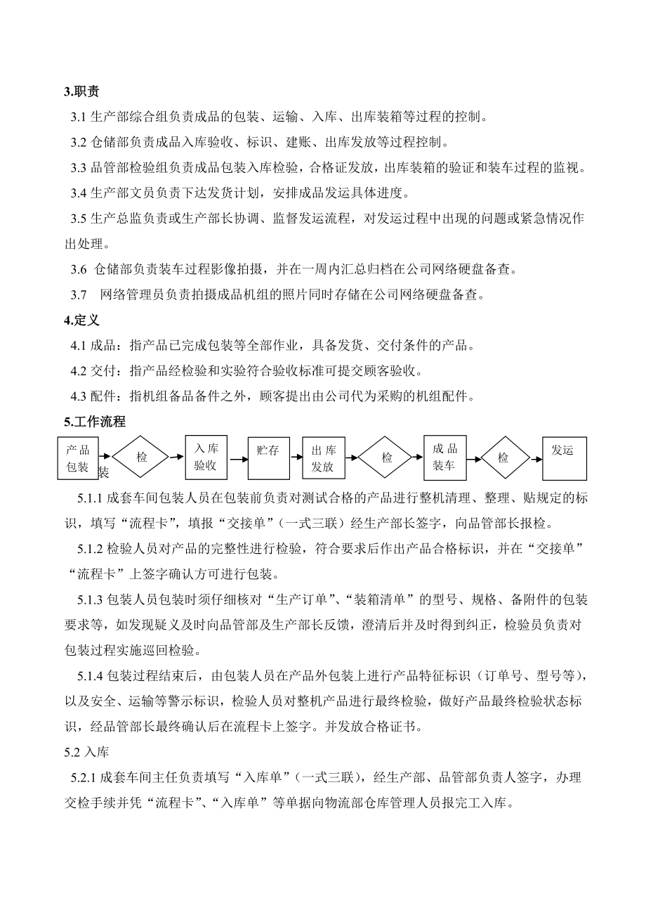 成品包装、发运程序.doc