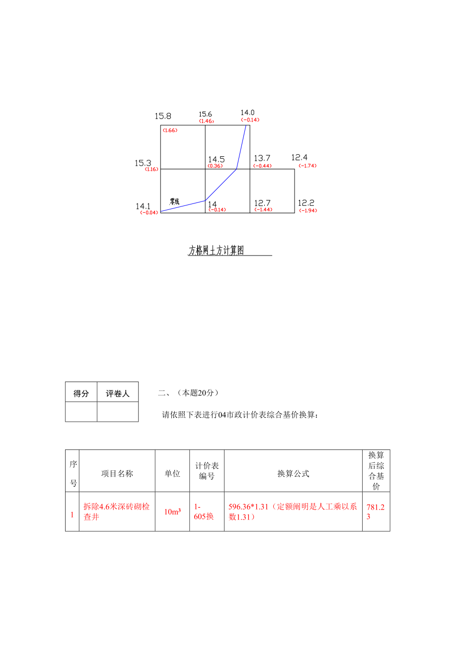 江苏市政造价员真题及答案.doc