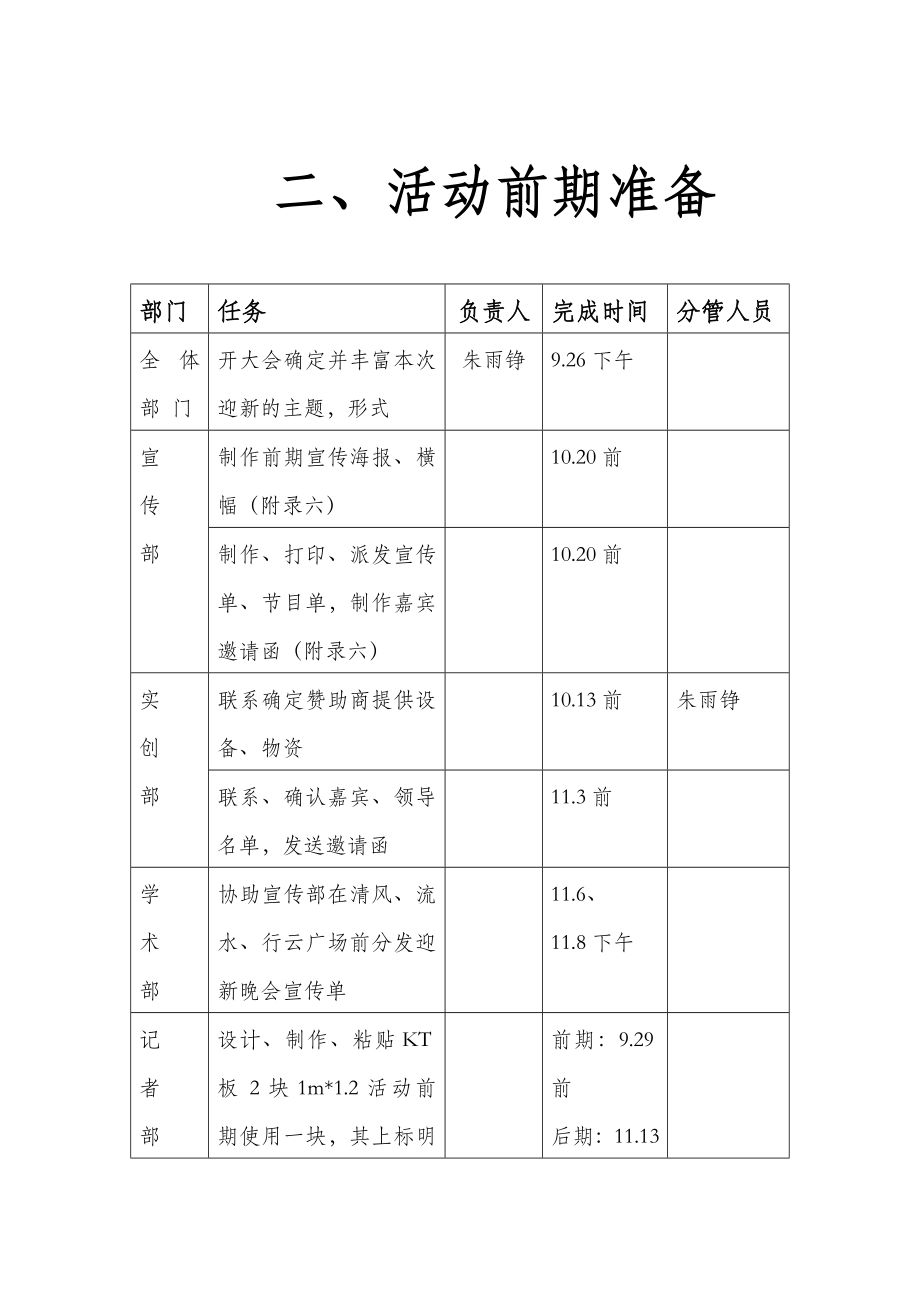 XXXX年迎新特别活动策划(外场).doc