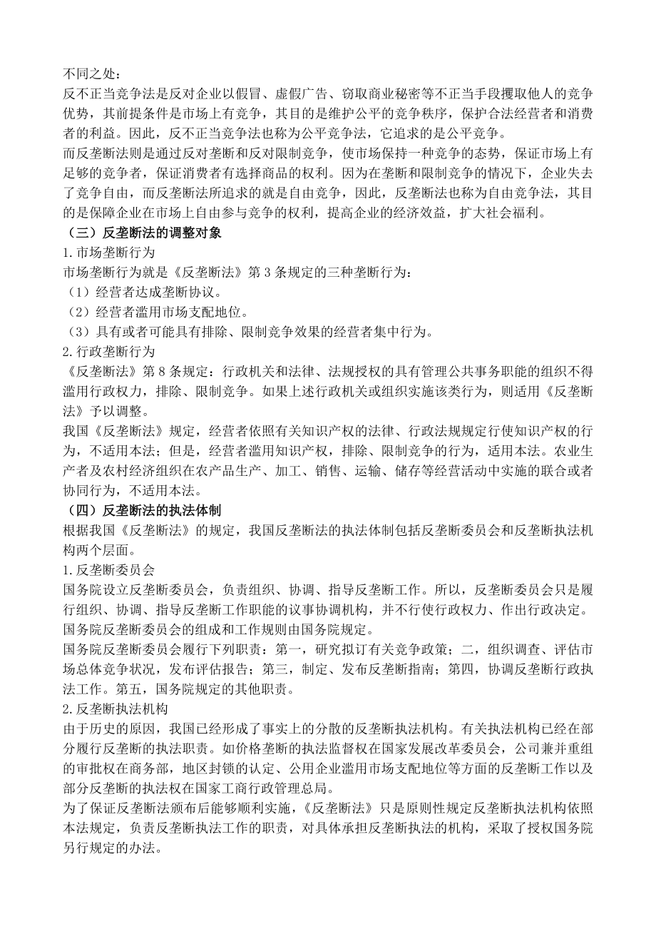 反垄断法专题.doc