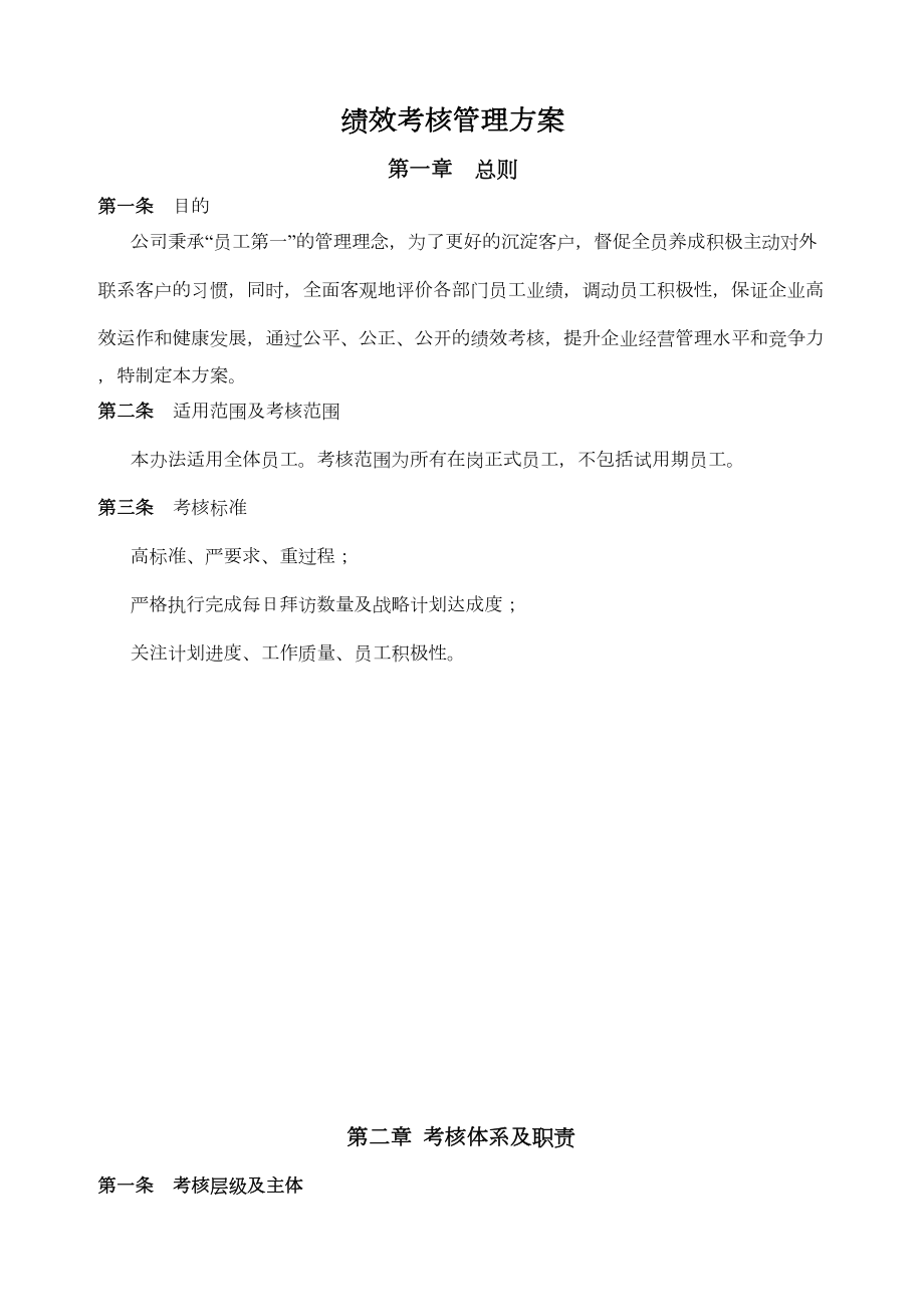 创业公司绩效考核方案.doc