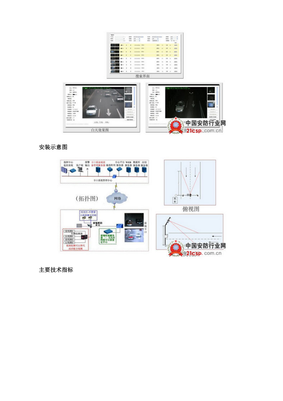 智能高清卡口系统方案交通港口.doc