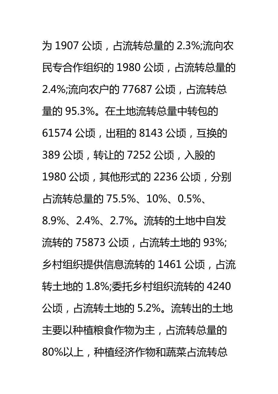 农村土地调查报告标准范本.doc