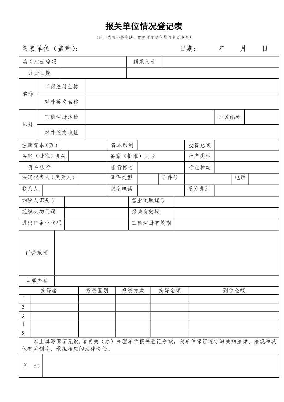 报关单位情况登记表(1).doc