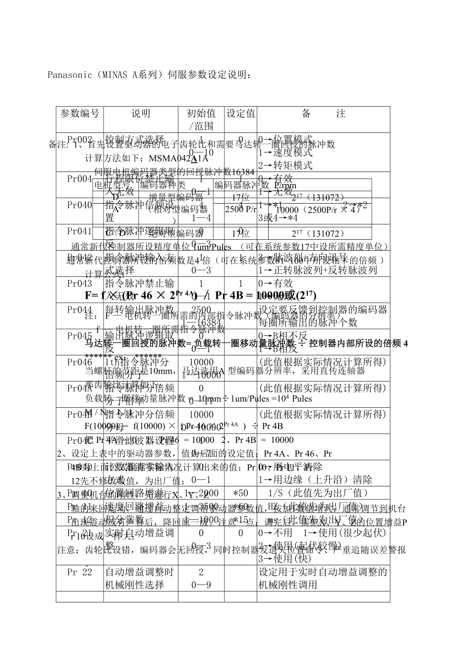 Panasonic伺服参数设定说明精选文档.doc