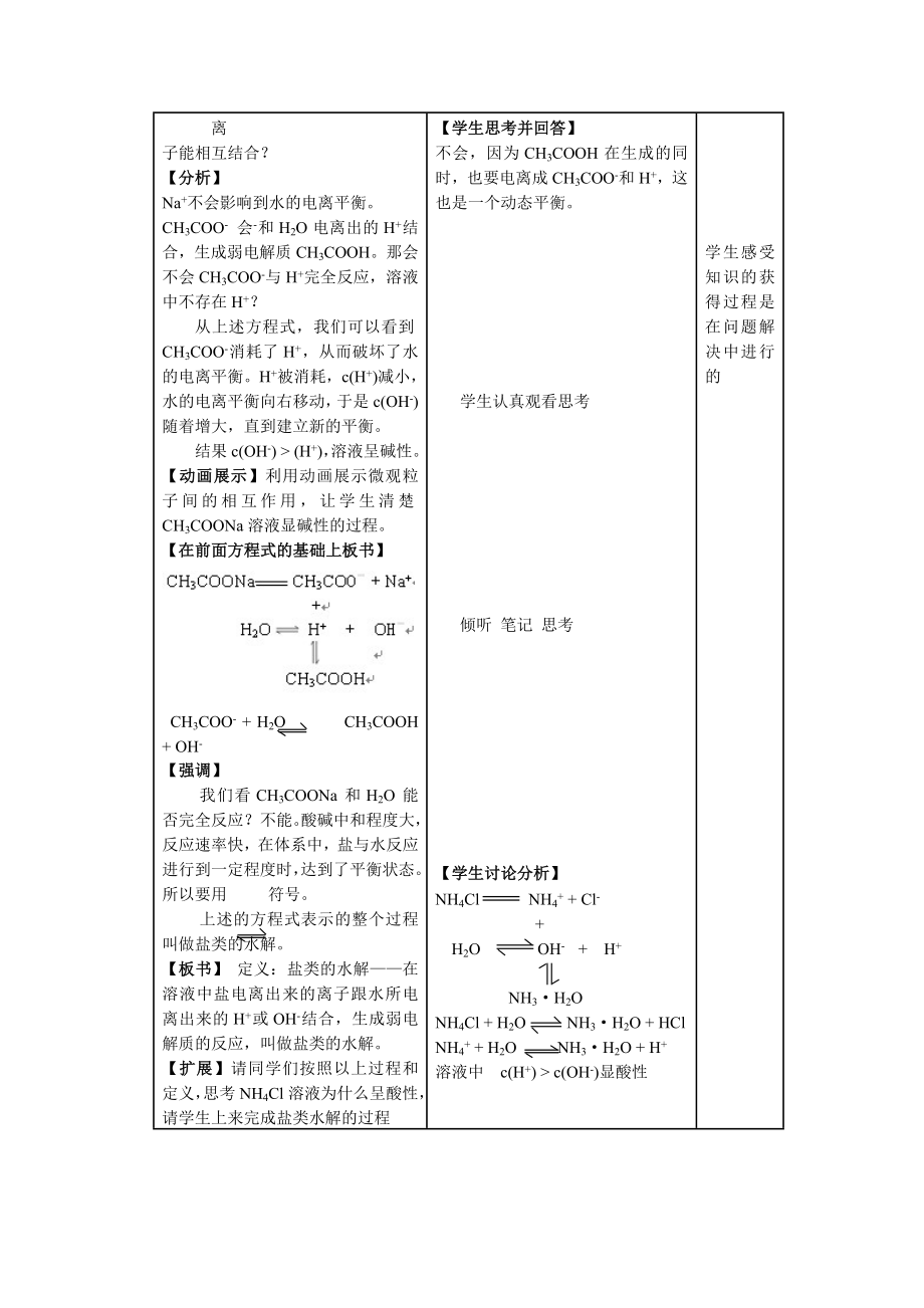 情境教学之盐类的水解教学设计.doc