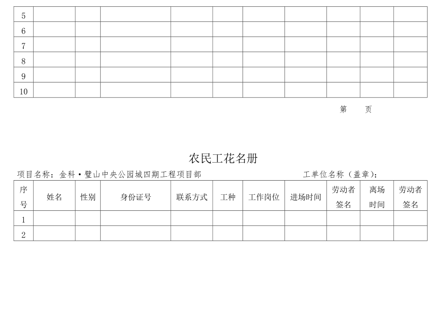 农民工花名册Word版.doc