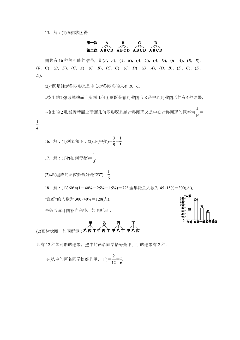 概率初步测试题含答案.doc