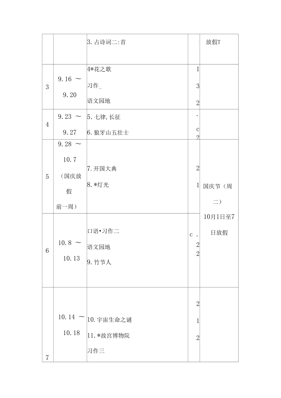 部编版六年级上册语文教学计划.doc