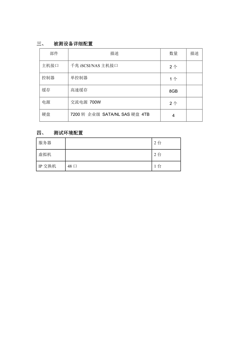 存储产品测试方案（测试用例）.doc