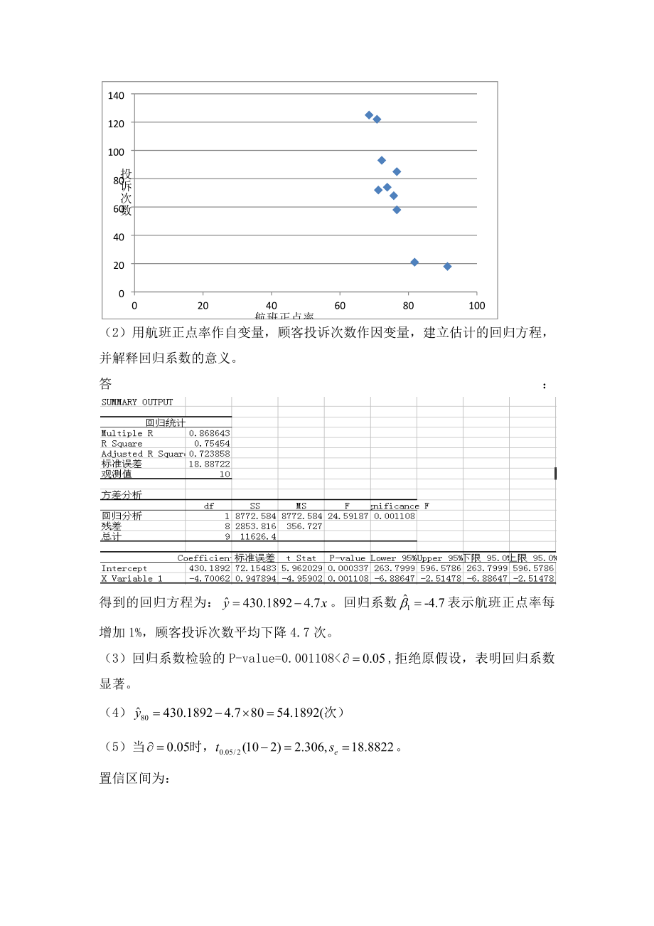 统计学第十一章课后习题答案.doc