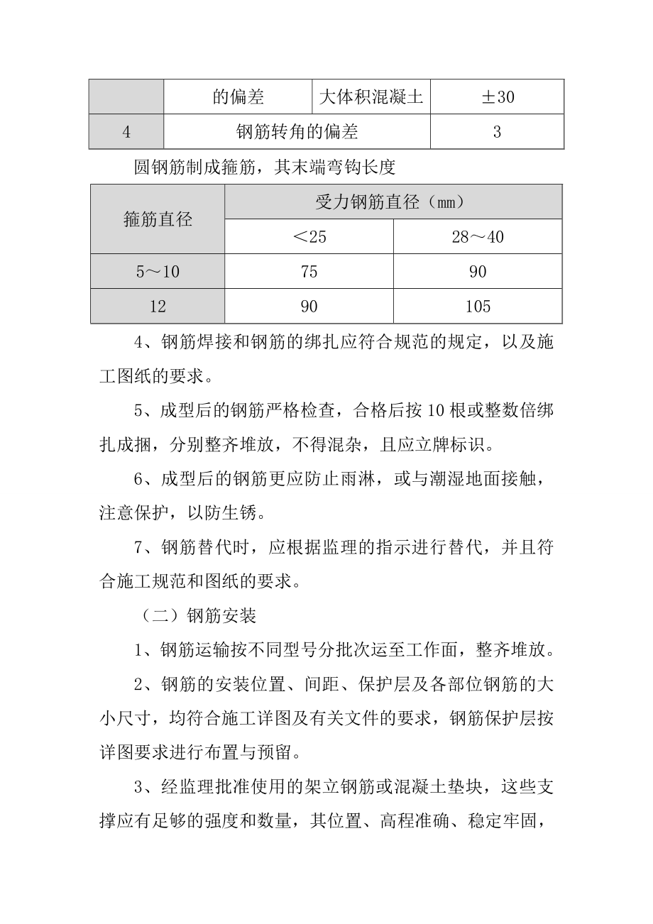 农桥及涵管桥钢筋砼工程钢筋制安工程施工方案与技术措施.doc