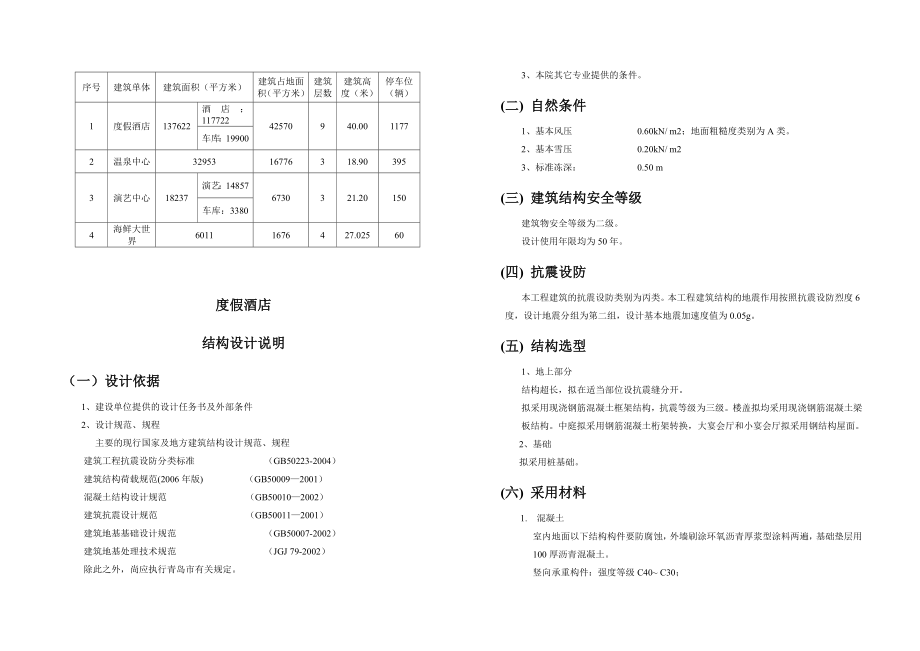 五星级酒店建筑设计方案说明.doc