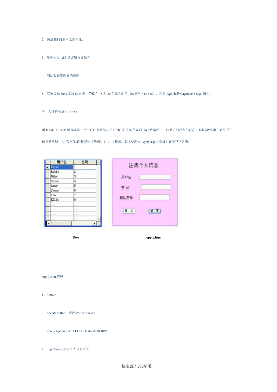 电子商务网站建设试题二及答案.doc